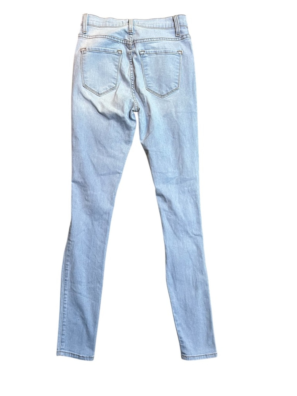 Fashion Nova Light Blue Distressed Skinny Jeans Size 26 - Picture 4 of 7